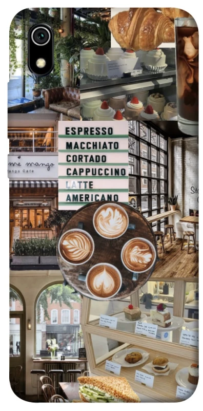 Чохол на Xiaomi Redmi 7A Coffee collage ver.5 фото 1 з 1