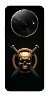 Чохол на Xiaomi Redmi A3 Golden Skull фото 1 з 1