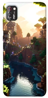 Чехол на TECNO POP 4 Pro Minecraft sunset фото 1 из 1