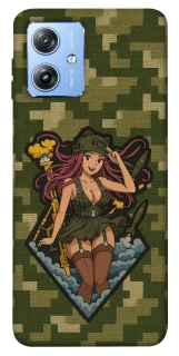 Чохол на Motorola Moto G84 Military Waifu фото 1 з 1