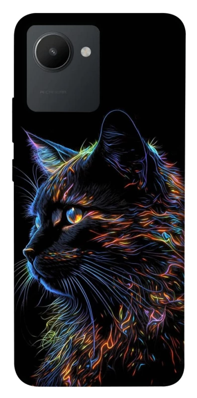 Чехол на Realme C30 Черный кот фото 1 из 1