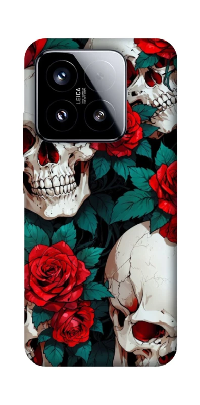 Чохол на Xiaomi 15 skull and rose фото 1 з 1