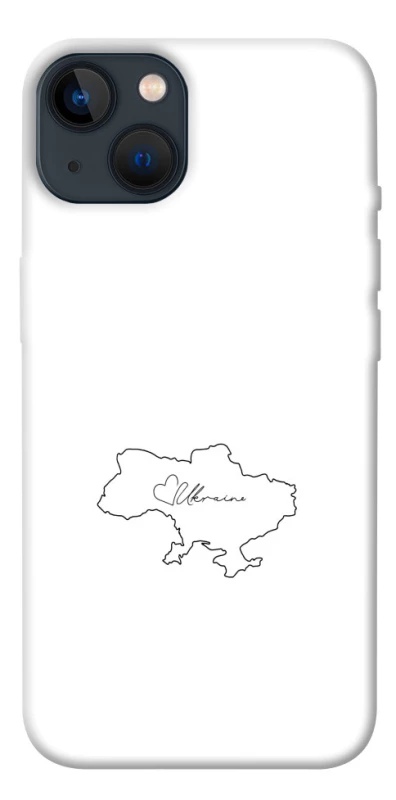 Чохол на Apple iPhone 13 (6.1") Ukraine map фото 1 з 1