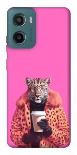 Чохол на Motorola Moto G06 Леопард з кавою фото 1 з 1