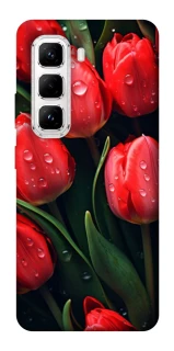 Чохол на Infinix Hot 50 Pro Червоні тюльпани фото 1 Чохол на Infinix Hot 50 Pro Червоні тюльпани фото 1 з 1