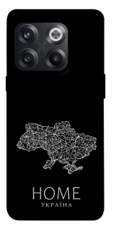 Чехол на OnePlus 10T Ukraine black map фото 1 из 1