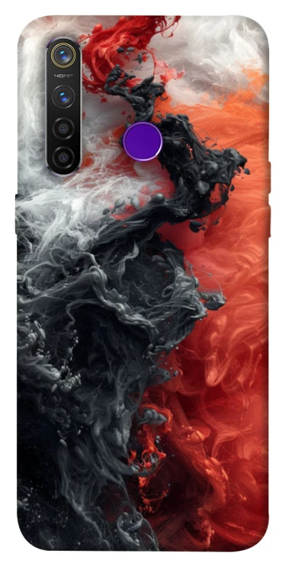 Чохол на Realme 5 Pro Black and Red фото 1 з 1