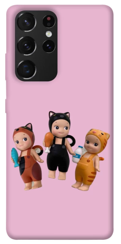 Чохол на Samsung Galaxy S21 Ultra Cat Cafe Trio фото 1 з 1