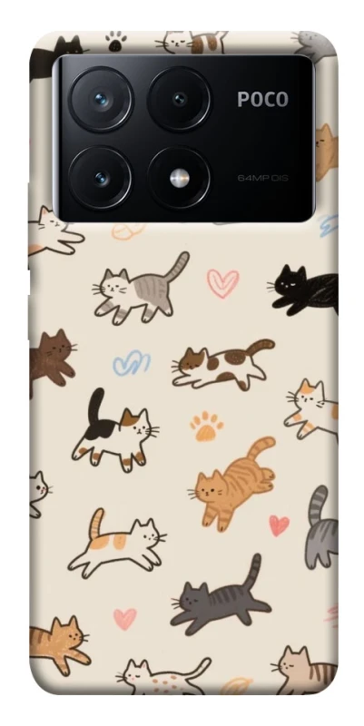 Чохол на Xiaomi Poco X6 Cat style ver.2 фото 1 з 1