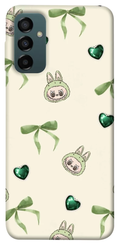 Чохол на Samsung Galaxy M14 5G Labubu Green Heart фото 1 з 1