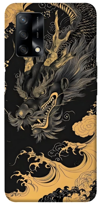 Чохол на Oppo A74 4G gold dragon фото 1 з 1
