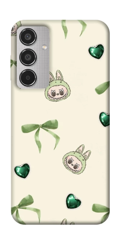Чохол на Samsung Galaxy M35 Labubu Green Heart фото 1 з 1