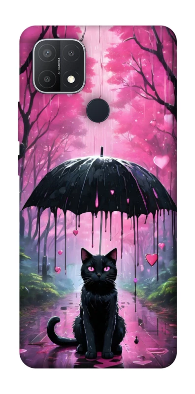 Чехол на Oppo A15s / A15 Black cat фото 1 из 1