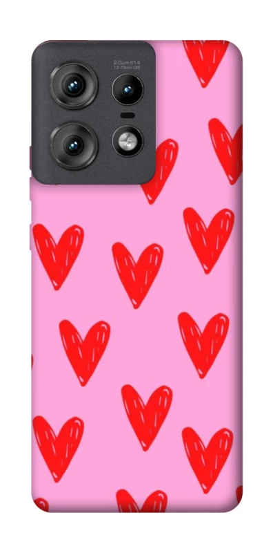 Чохол на Motorola Edge 50 Pro Red hearts 2 фото 1 з 1
