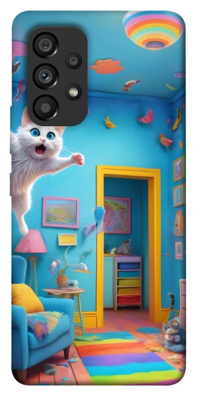 Чехол на Samsung Galaxy A53 5G crazy cat фото 1 из 1