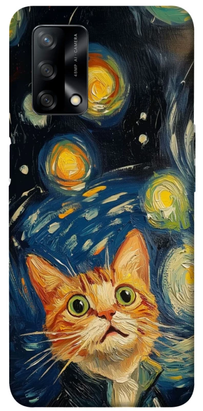 Чохол на Oppo A74 4G paint cat фото 1 з 1