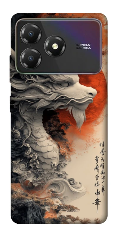 Чохол на ZTE Blade A36 white dragon фото 1 з 1