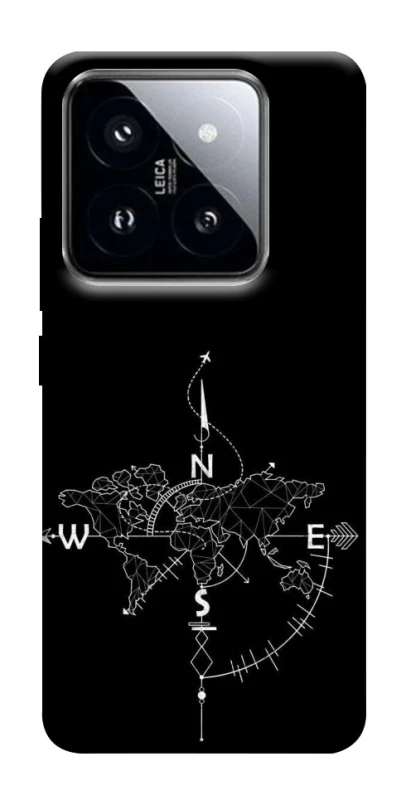 Чохол на Xiaomi 14 Pro Travel Map фото 1 з 1