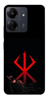 Чехол на Xiaomi Poco C65 Berserk Red Logo фото 1 из 1