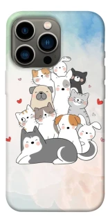 Чохол на Apple iPhone 13 Pro (6.1") Funny Pets ver.2 фото 1 з 1