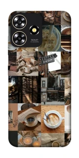 Чохол на ZTE Blade A73 4G Coffee collage ver.3 фото 1 з 1