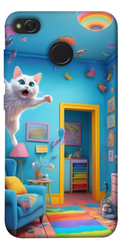 Чехол на Xiaomi Redmi 4X crazy cat фото 1 из 1