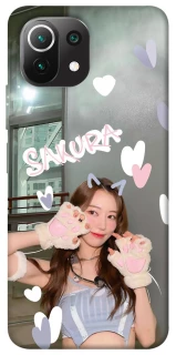 Чехол на Xiaomi Mi 11 Lite Sakura - LE SSERAFIM фото 1 из 1