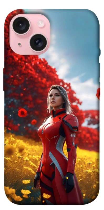 Чохол на Apple iPhone 15 (6.1") Cyber space girl ver.5 фото 1 з 1