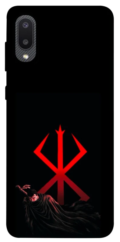 Чохол на Samsung Galaxy A02 Berserk Red Logo фото 1 з 1