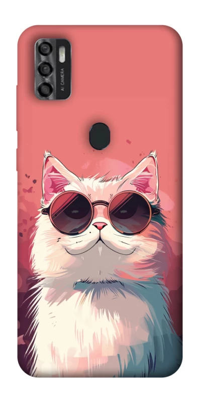 Чехол на ZTE Blade A7s (2020) Сat with glasses фото 1 из 1
