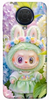 Чехол на Nokia G20 / G10 / 6.3 Labubu & Flowers ver.2 фото 1 из 1