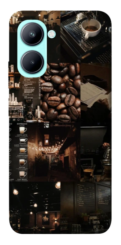 Чехол на Realme C33 Coffee collage ver.1 фото 1 из 1