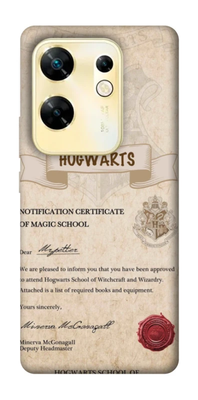 Чехол на Infinix Zero 30 4G The Hogwarts acceptance letter фото 1 из 1