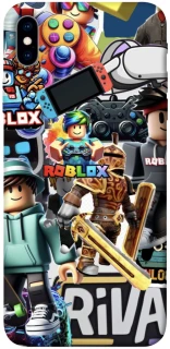 Чохол на Apple iPhone XS Max (6.5") Roblox collage ver.1 фото 1 з 1