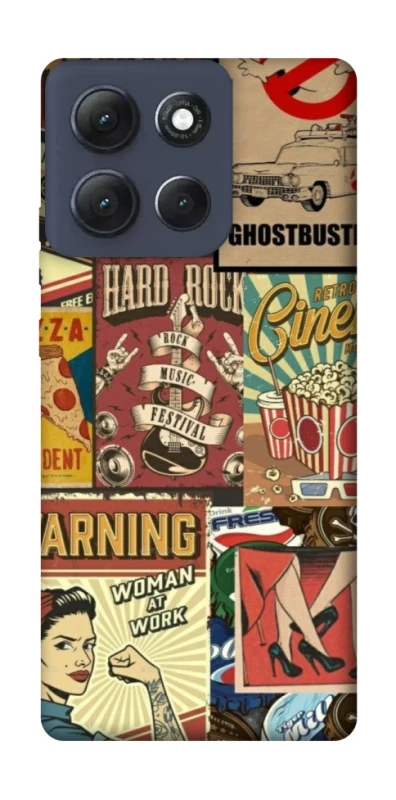 Чохол на Motorola Moto G86 Power Retro collage ver.2 фото 1 з 1