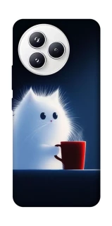 Чехол на Xiaomi Civi 5 Pro Чехол кот с кофе фото 1 из 1