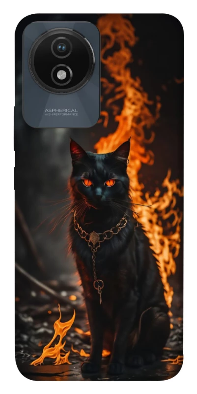 Чохол на Vivo Y02 Вогняний кіт фото 1 з 1