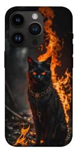 Чехол на Apple iPhone 14 Pro (6.1") Огненный кот фото 1 из 1