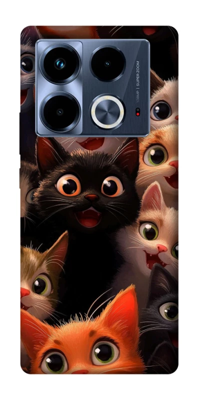 Чохол на Infinix Note 40 4G happy cats фото 1 з 1