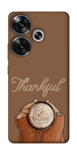 Чохол на Xiaomi Poco F6 Thankful coffee фото 1 з 1