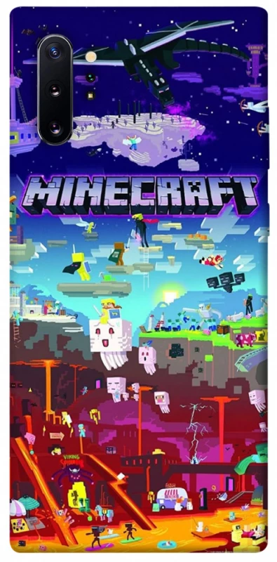 Чехол на Samsung Galaxy Note 10 Plus Minecraft world фото 1 из 1