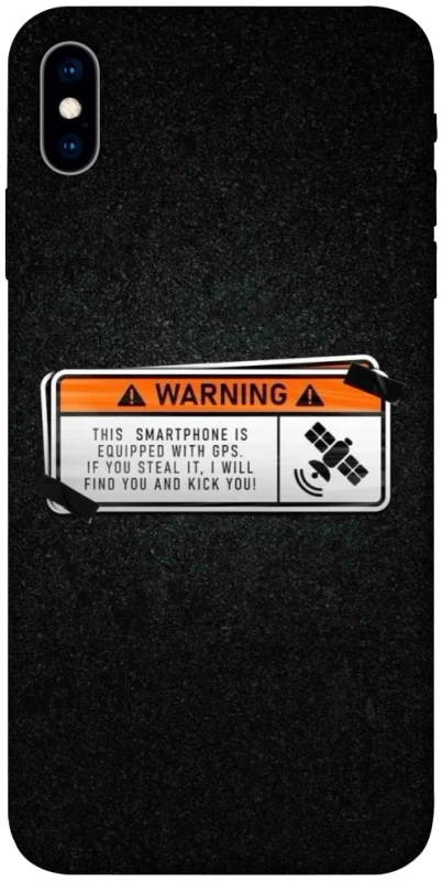 Чохол на Apple iPhone X (5.8") Warning фото 1 з 1