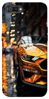 Чехол на Realme C2 Golden sports car фото 1 из 1