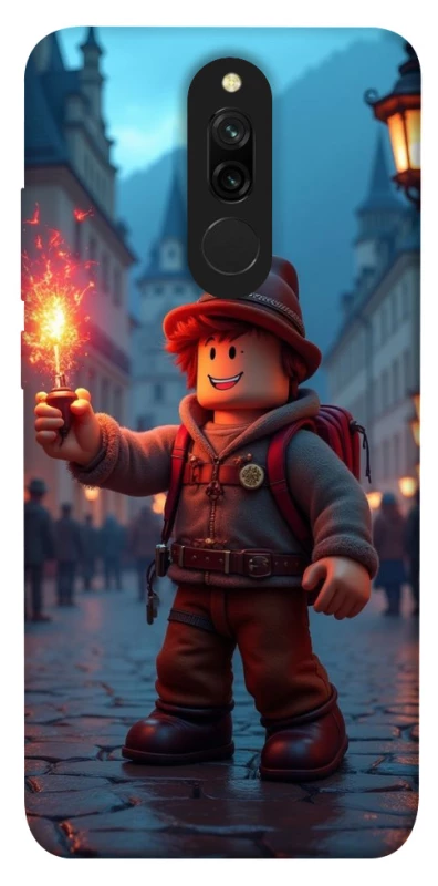 Чохол на Xiaomi Redmi 8 Roblox Fire Logo Blue Flames фото 1 з 1