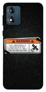 Чехол на Motorola Moto E13 Warning фото 1 из 1