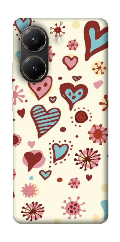 Чохол на Xiaomi Poco X6 Pro Pretty hearts фото 1 з 1