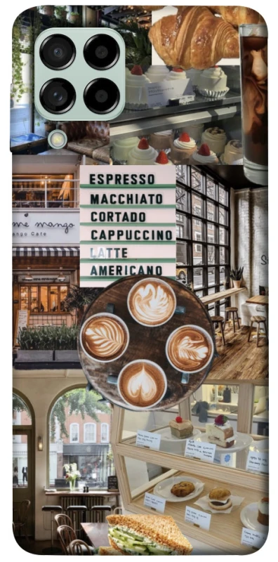 Чохол на Samsung Galaxy M53 5G Coffee collage ver.5 фото 1 з 1