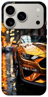 Чехол на Apple iPhone 18 Pro Golden sports car фото 1 из 2