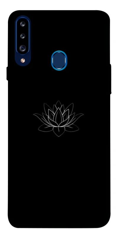 Чохол на Samsung Galaxy A20s Black Lotus фото 1 Чохол на Samsung Galaxy A20s Black Lotus фото 1 з 1