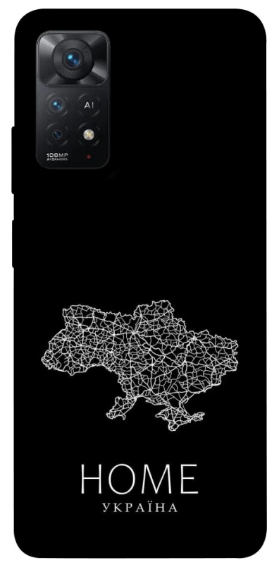 Чохол на Xiaomi Redmi Note 12 Pro 4G Ukraine black map фото 1 з 1